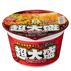 세븐일레븐 초대성 매운 탄멘 158g 일본편의점