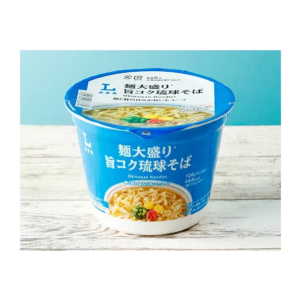 로손 면 국물 풍미 감칠맛 류큐 소바 104g 일본편의점