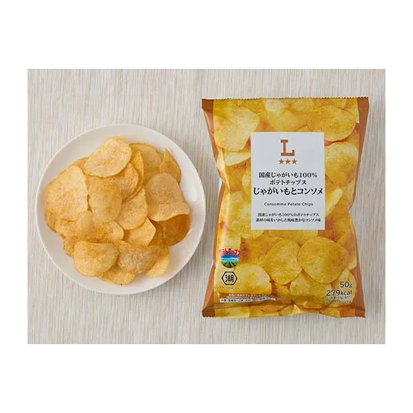로손 국산 감자 100% 감자칩 감자 콩소메 50g 일본편의점 간식