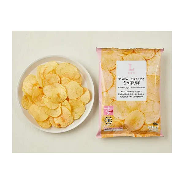 로손 슈퍼 무초칩스 깔끔한 매화 55g 일본편의점 간식
