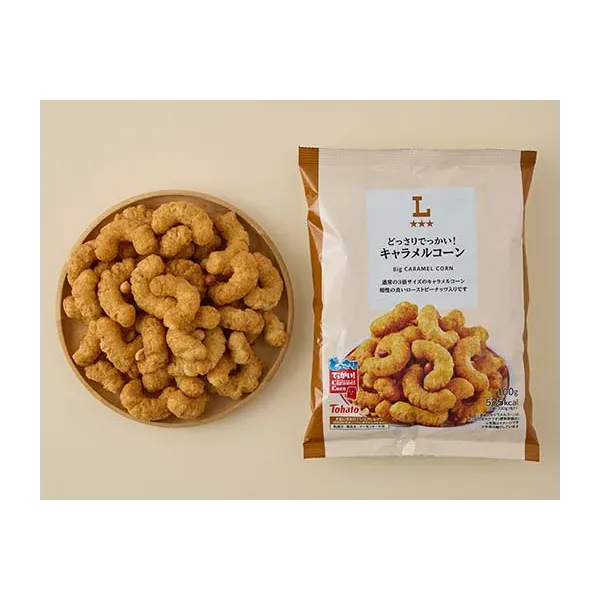 로손 짙은 대단하다! 캐러멜 콘 100g 일본편의점 간식