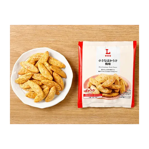 로손 小さなばかうけ　梅味 43g 일본편의점 간식