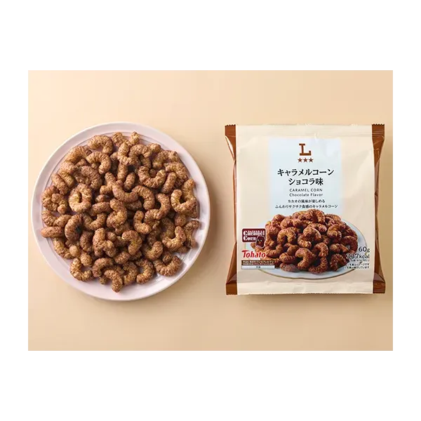 로손 캐러멜 콘 초콜릿 맛 60g 일본편의점 간식