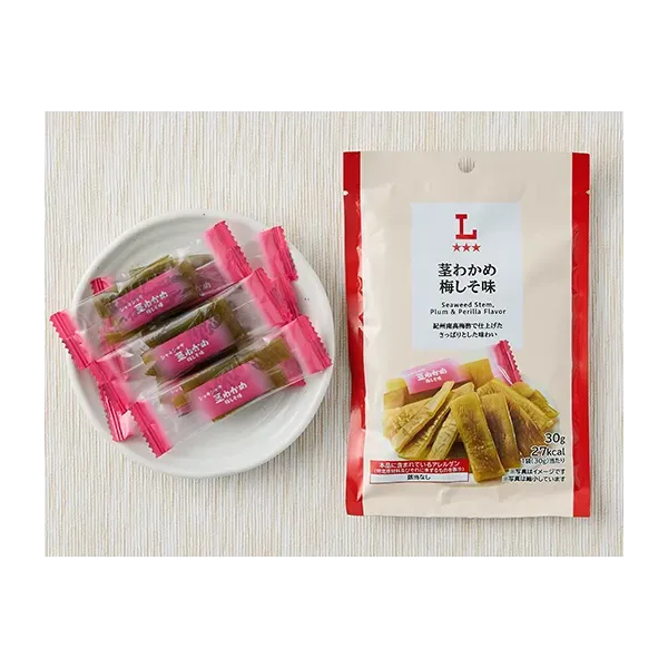 로손 茎わかめ　梅しそ味 30g 일본편의점 간식