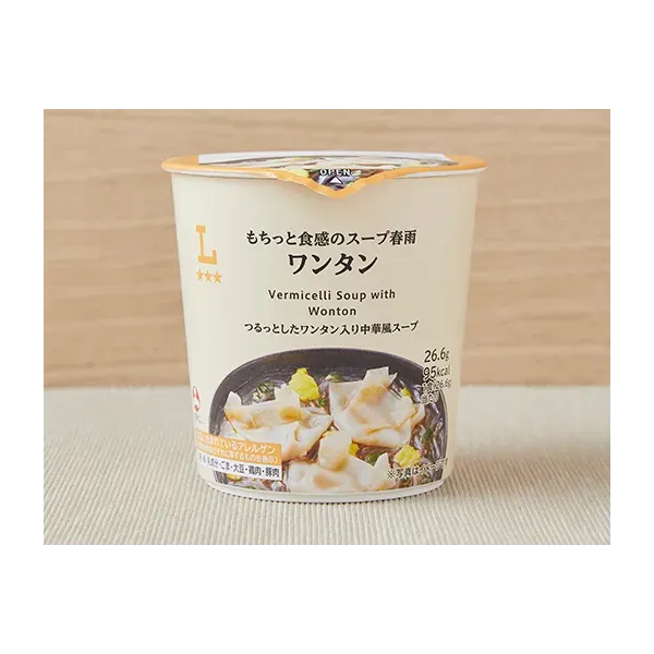 로손 떡 식감의 스프 봄비 완탄 26.6g 일본편의점 간편식
