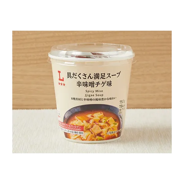 로손 구다쿠 씨 만족 스프 매운 된장 치게 맛 75.1g 일본편의점 간편식