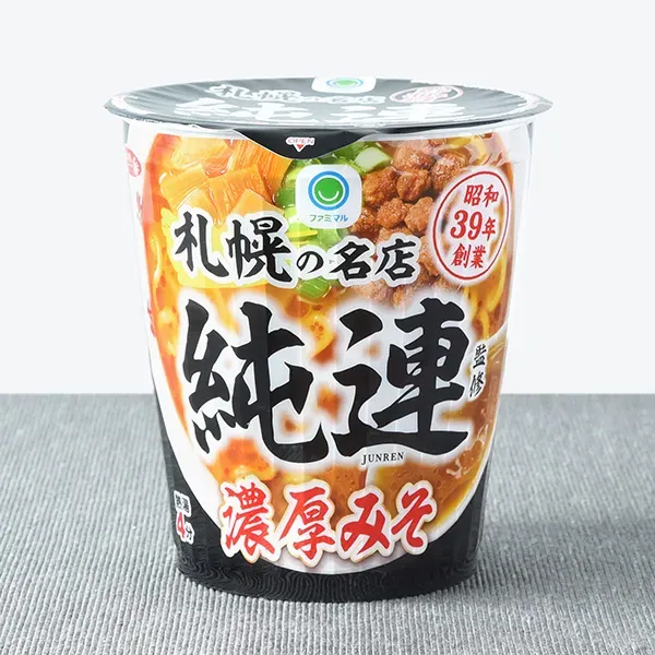 패밀리마트 순련 감수 짙은 된장 라면 편의점 컵라면