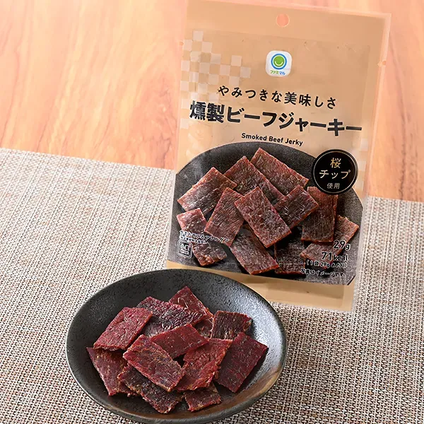 패밀리마트 부드러운 맛 훈제 쇠고기 육포 일본편의점 안주