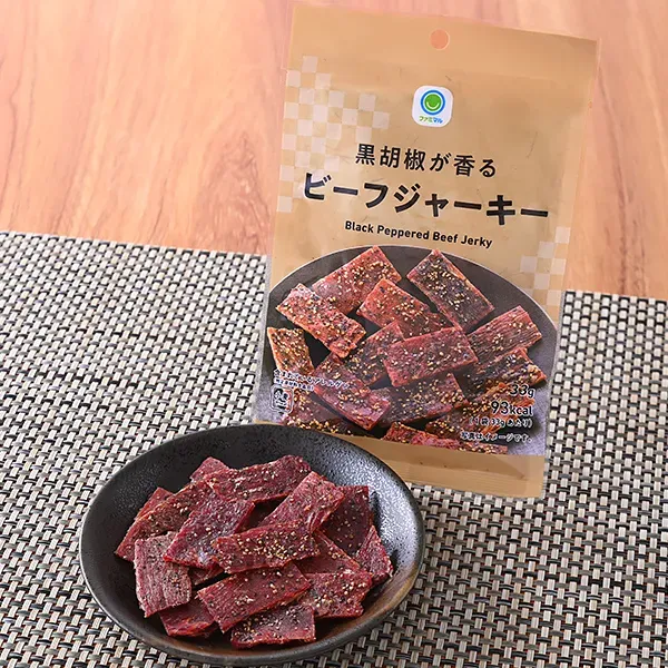 패밀리마트 검은 후추가 향기나는 쇠고기 육포 일본편의점 안주
