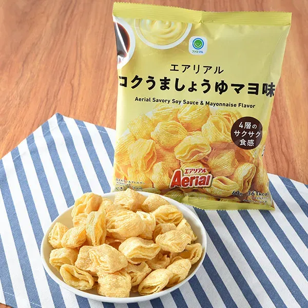 패밀리마트 에어리얼 코크하자 유마요 맛 일본편의점 간식