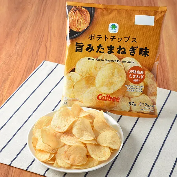 패밀리마트 감자 칩 맛 양파 맛 일본편의점 간식