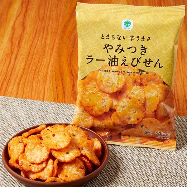 패밀리마트 멈추지 않는 매운 맛과 미츠키 라유 에비센 일본편의점 간식