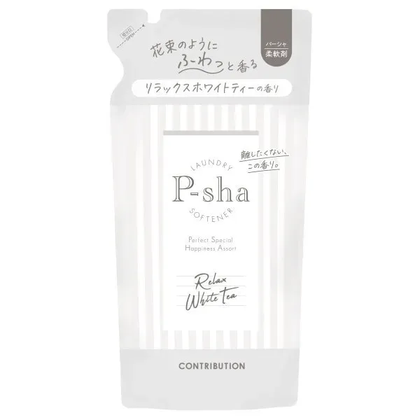 P-sha (파샤) 릴렉스 화이트 티의 향기 리필 480ml [유연제]