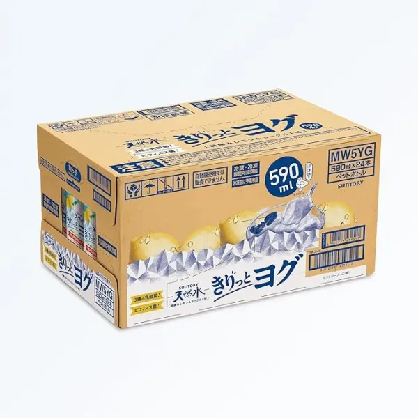 산토리 천연수 키릿토 요그 아사츠미 레몬 N 요거트맛 590ml ×24개 (1박스구성)
