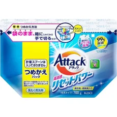 일본 카오 Attack 고침투 리셋 파워 리필 700g [세탁 세제 분말]