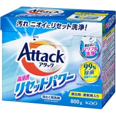 일본 카오 Attack 고침투 리셋 파워 800g [세탁 세제 분말]