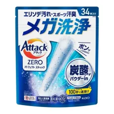 일본 카오 Attack ZERO 퍼펙트 스틱 34개입 [세탁 세제]