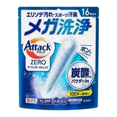 일본 카오 Attack ZERO 퍼펙트 스틱 16개입 [세탁 세제]