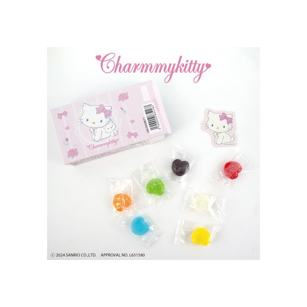 차미 키티 콜라보레이션 랜덤 스티커가 달린 하트 캔디