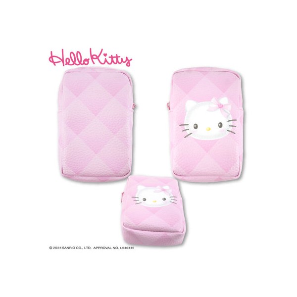 헬로 키티 콜라보레이션 립 파우치 헤세이 레트로