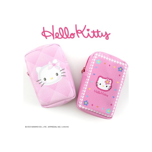 헬로 키티 콜라보레이션 립 파우치 헤세이 레트로