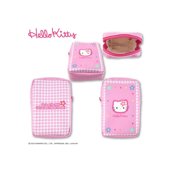헬로 키티 콜라보레이션 립 파우치 헤세이 레트로