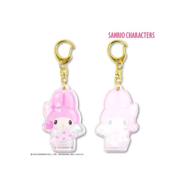 산리오 캐릭터즈 콜라보레이션 푹신한 아크릴 키 체인