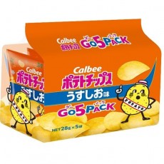 Calbee 칼비 칼비 감자칩 스스시맛 GO5PACK 28g×5봉