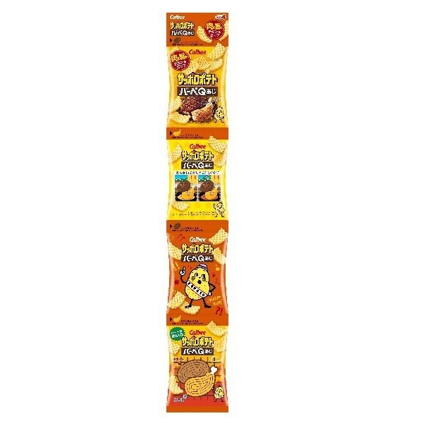 Calbee 칼비 삿포로 감자 바베 Q아지 미니 4팩 9g×4봉