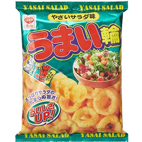 리스카 RISKA 리스카 맛있는 고리 야사이 샐러드 맛 75g [과자]