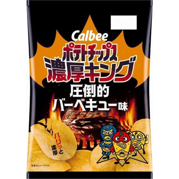 Calbee 칼비 감자 칩 진한 킹 압도적 바베큐 맛 55g