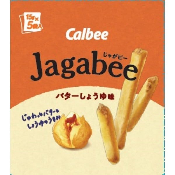 Calbee 칼비 Jagabee 버터 간장 맛 75g(15g×5개)