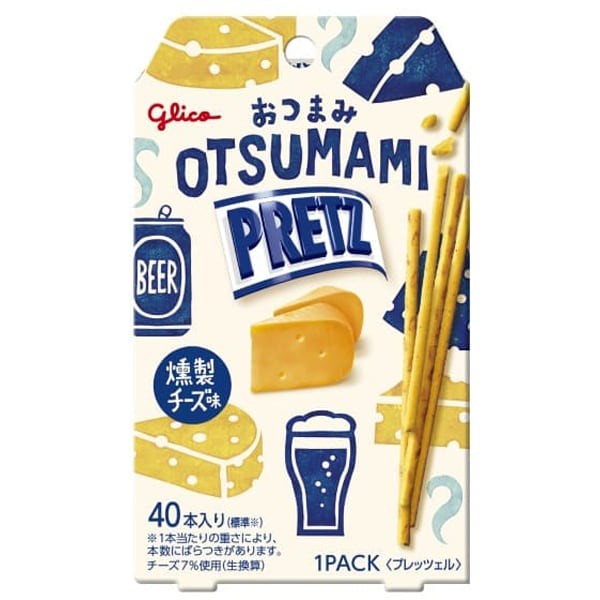 글리코 Glico 안주 플리츠 훈제 치즈 맛 24g