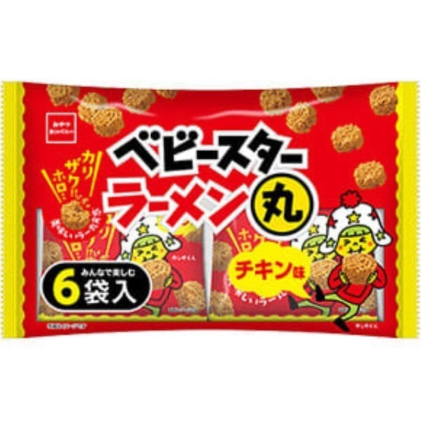 간식 회사 베이비 스타 라면 원 치킨 맛 6 봉지 132g