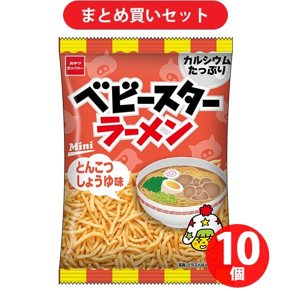 간식 컴퍼니 베이비 스타 라면 돈코츠 간장 맛 20g 10개 세트