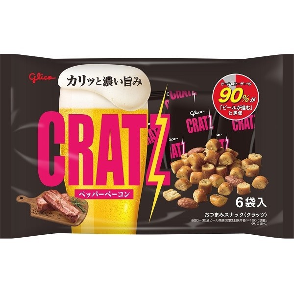 글리코 Glico 크라츠 페퍼 베이컨(6봉) 96g
