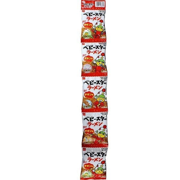 간식 컴퍼니 베이비 스타 라면 치킨 맛 5연 후크 95g