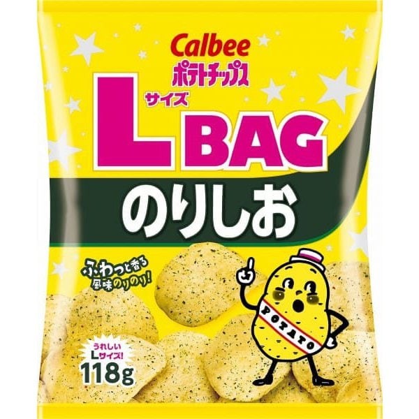 Calbee 칼비 감자칩 L 사이즈 BAG 김밥 118g