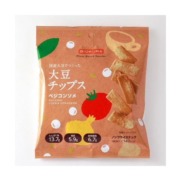 비오쿠라 BIOKURA 간장 칩 베지콘 소메 35g