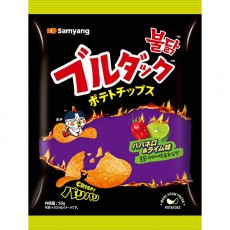 산요 재팬 불덕 감자 칩 하바네로 & 라임 맛 55g