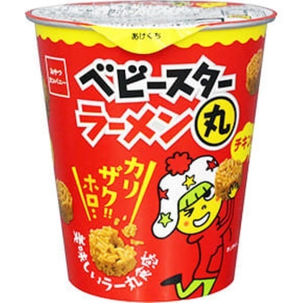 간식 회사 베이비 스타 라면 원형 치킨 맛 63g