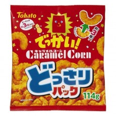 히가시 비둘기 Tohato 흠뻑 팩 캐러멜 콘 114g