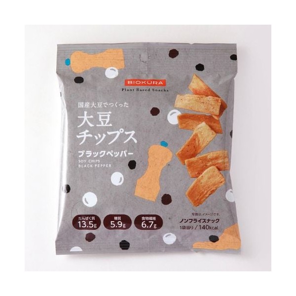 비오쿠라 BIOKURA 간장 칩 블랙 페퍼 35g