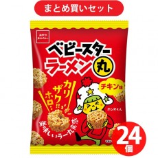 간식 회사 베이비 스타 라면 원형 치킨 맛 미니 22g 24 개 세트