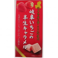 나니와 제과 기후 딸기 반생 캐러멜 80g