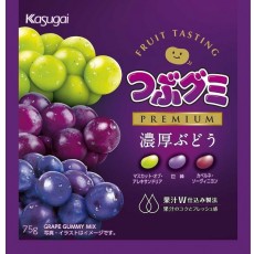 가스가이 제과 츠부 구미 PREMIUM 진한 포도 75g