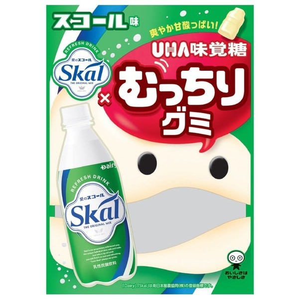 UHA 미각당 무찌리 구미 스콜 64g [기한 절박 상품(유통 기한:2024년 12월 31일)]