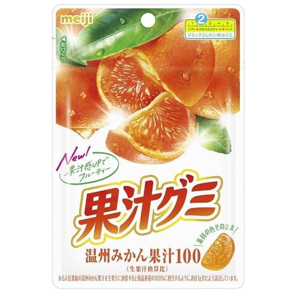 메이지 meiji 메이지 과즙 구미 온주 귤 54g