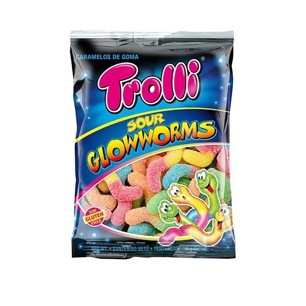 트롤리 Trolli 트롤리 사워 글로 웜스 100g [구미]
