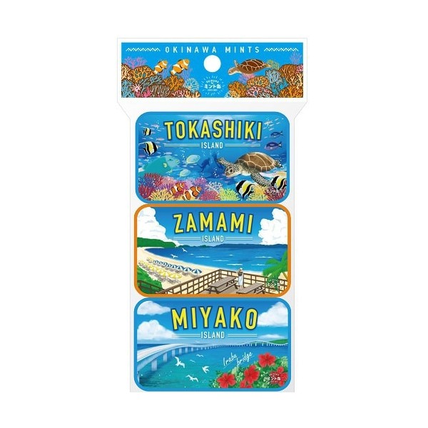 OKINAWA 민트캔 OKINAWA민트캔 세계가 사랑하는 바다 시리즈 16g×3캔 세트